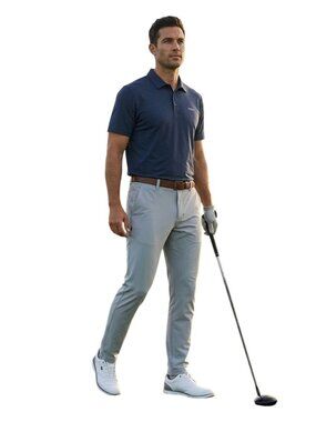 Vuori Aim Pant Sky Gray Lightweight Stretch Zip Pocket Golf Travel Size 32